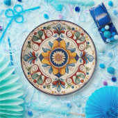 Traditionelle sizilianische Keramiken Pappteller (Party)