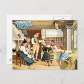 Traditionelle skandinavische Familie Postkarte (Vorne/Hinten)