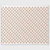 Traditionelle skandinavische Volkskunst Geschenkpapier (Flach)