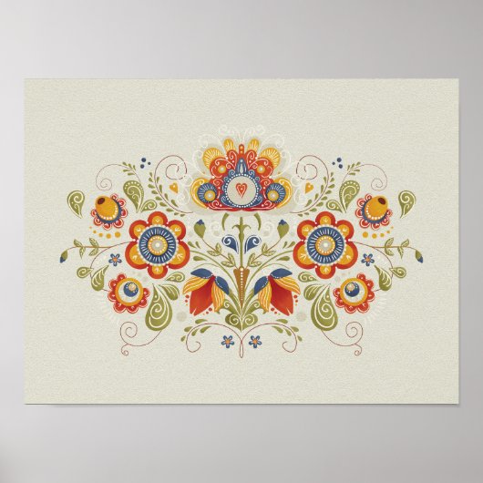 Traditionelle slawische Kunst Poster (Vorne)