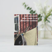 Traditionelle Solarzellen-Power-Wäsche Postkarte (Stehend Vorderseite)