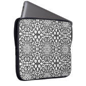 Traditionelle Sonnenblumen-Batik-Musterschmuck Laptopschutzhülle (Vorne Rechts)