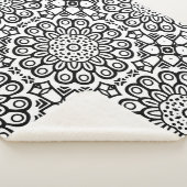 Traditionelle Sonnenblumen-Batik-Musterschmuck Sherpadecke (3/4)