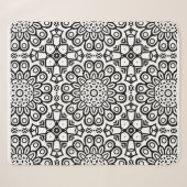Traditionelle Sonnenblumen-Batik-Musterschmuck Sherpadecke (Vorderseite (Horizontal))