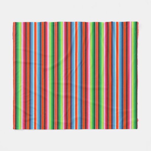 Traditionelle Spanisch Serape Fleecedecke (Vorderseite (Horizontal))