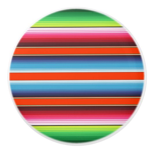 Traditionelle Spanisch Serape Keramikknauf (Vorderseite)