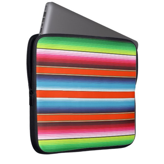Traditionelle Spanisch Serape Laptopschutzhülle (Vorne Rechts)