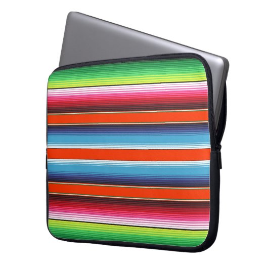 Traditionelle Spanisch Serape Laptopschutzhülle (Vorderseite Links)