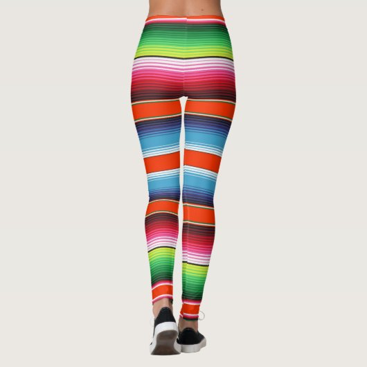 Traditionelle Spanisch Serape Leggings (Rückseite)