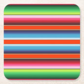 Traditionelle Spanisch Serape Rechteckiger Pappuntersetzer (Vorderseite)