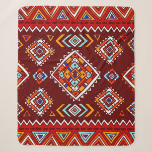 Traditionelle stammesbezogene, ethnische nahtlose sherpadecke