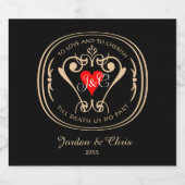 Traditionelle Stimmen, die das Weinetikett spalten Schaumweinetikett (Einzelnes Label)