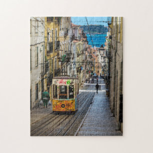 Traditionelle Straßenbahn von Lissabon Puzzle