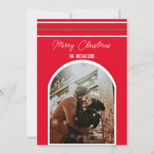 Traditionelle Streifen Foto Weihnachten