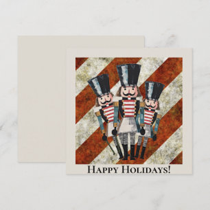 Traditionelle Stripte Nutcracker Soldiers Einladung