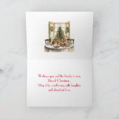 TRADITIONELLE TABELLENKARTE UND FAMILIENKARTE DANKESKARTE (Innenseite)