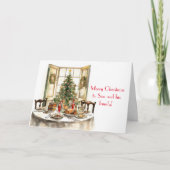 TRADITIONELLE TABELLENKARTE UND FAMILIENKARTE DANKESKARTE (Vorderseite)