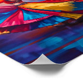 Traditionelle Tänzerin Print, Poster Paper (Matte) (Ecke)