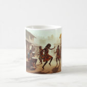 Traditionelle Tanzmotif-Tasse Kaffeetasse (Mittel)