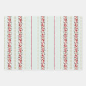 traditionelle Tapisserie Weihnachten Urlaub Geschenkpapier Set (Vorderseite 2)