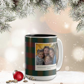 Traditionelle Tasse Kariert/Tartan Zwei-Tone-Kaffe