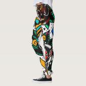Traditionelle Tätowierungsblitz-Leggings Leggings (Links)