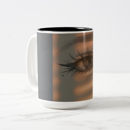 Traditionelle Techniken verbinden moderne Kreativi Zweifarbige Tasse (Vorderseite Links)