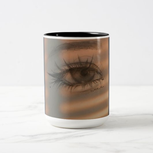 Traditionelle Techniken verbinden moderne Kreativi Zweifarbige Tasse (Mittel)