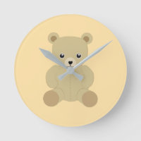 Traditionelle Teddy Bear Round Clock