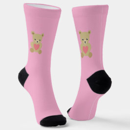 Traditionelle Teddy Bear Valentine's Day Socks Socken