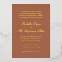 Traditionelle Terrakotta-Formale Elegante Hochzeit