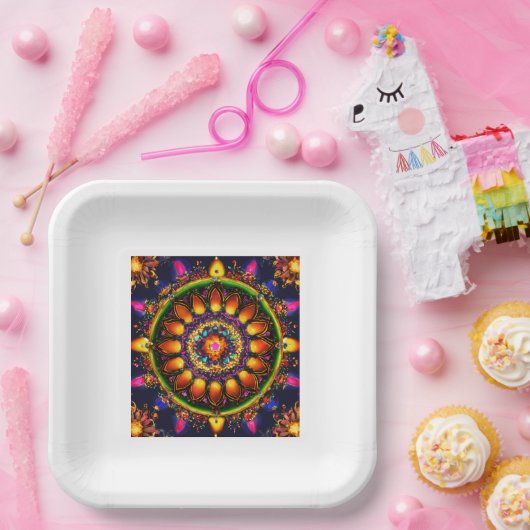 Traditionelle Thali Plate - Dauerhafte Zeiten Pappteller (Party)