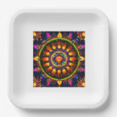 Traditionelle Thali Plate - Dauerhafte Zeiten Pappteller (Vorderseite)