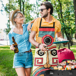 Traditionelle Tiki Mask Schürze