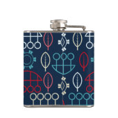 Traditionelle Tribal-Musterkunst Flachmann (Rückseite)