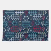 Traditionelle Tribal-Musterkunst Geschirrtuch (Horizontal)