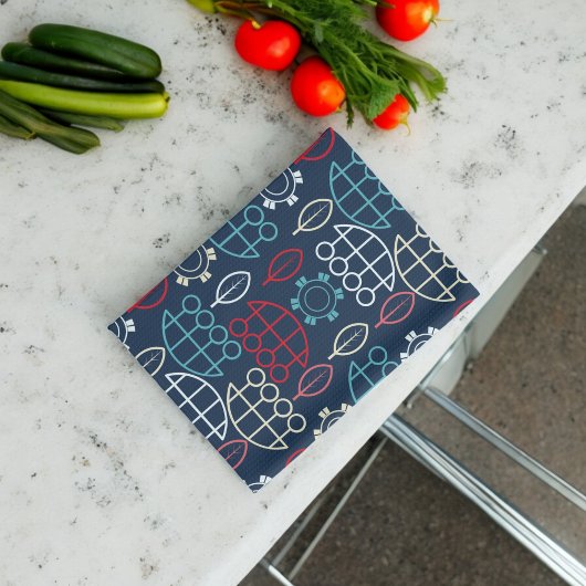 Traditionelle Tribal-Musterkunst Geschirrtuch