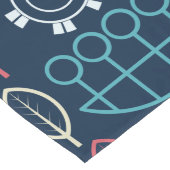 Traditionelle Tribal-Musterkunst Großer Tischläufer (Ecke)