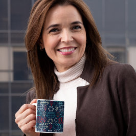 Traditionelle Tribal-Musterkunst Kaffeetasse