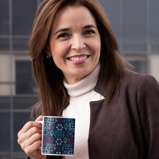 Traditionelle Tribal-Musterkunst Kaffeetasse