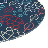 Traditionelle Tribal-Musterkunst Schneidebrett (Ecke)