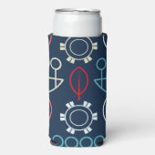 Traditionelle Tribal-Musterkunst Selters Dosenkühler (Seltzer Vorderseite)