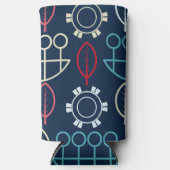 Traditionelle Tribal-Musterkunst Selters Dosenkühler (Vorderseite)