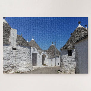 Traditionelle trulli Häuser in Alberobello, Pugli Puzzle