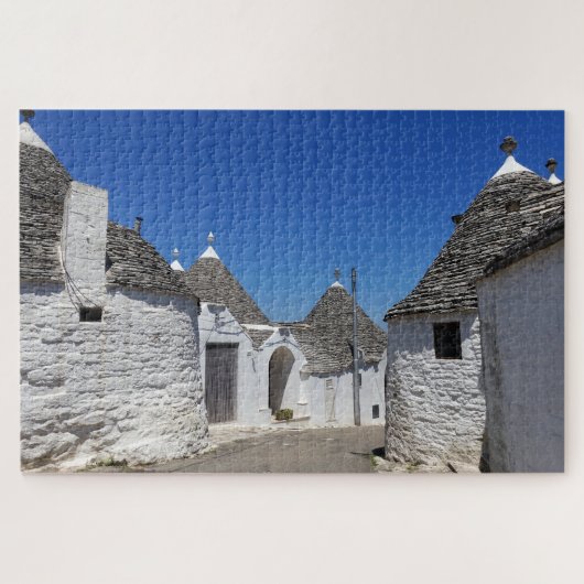 Traditionelle trulli Häuser in Alberobello, Puglia Puzzle (Horizontal)