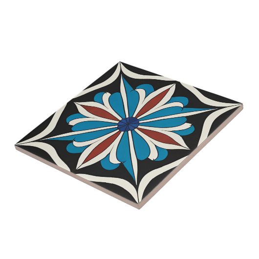 Traditionelle türkische Iznik-Keramik Tile Fliese (Seite)