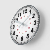 Traditionelle Uhr mit 12/24 (Winkel)