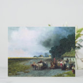 Traditionelle ukrainische Hochzeit (Ukraine) (Ehe) Karte (Stehend Vorderseite)