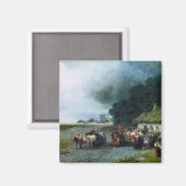 Traditionelle ukrainische Hochzeit (Ukraine) (Ehe) Magnet (Vorderseite/Rückseite)