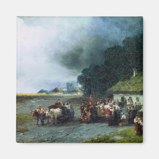 Traditionelle ukrainische Hochzeit (Ukraine) (Ehe) Magnet (Vorne)